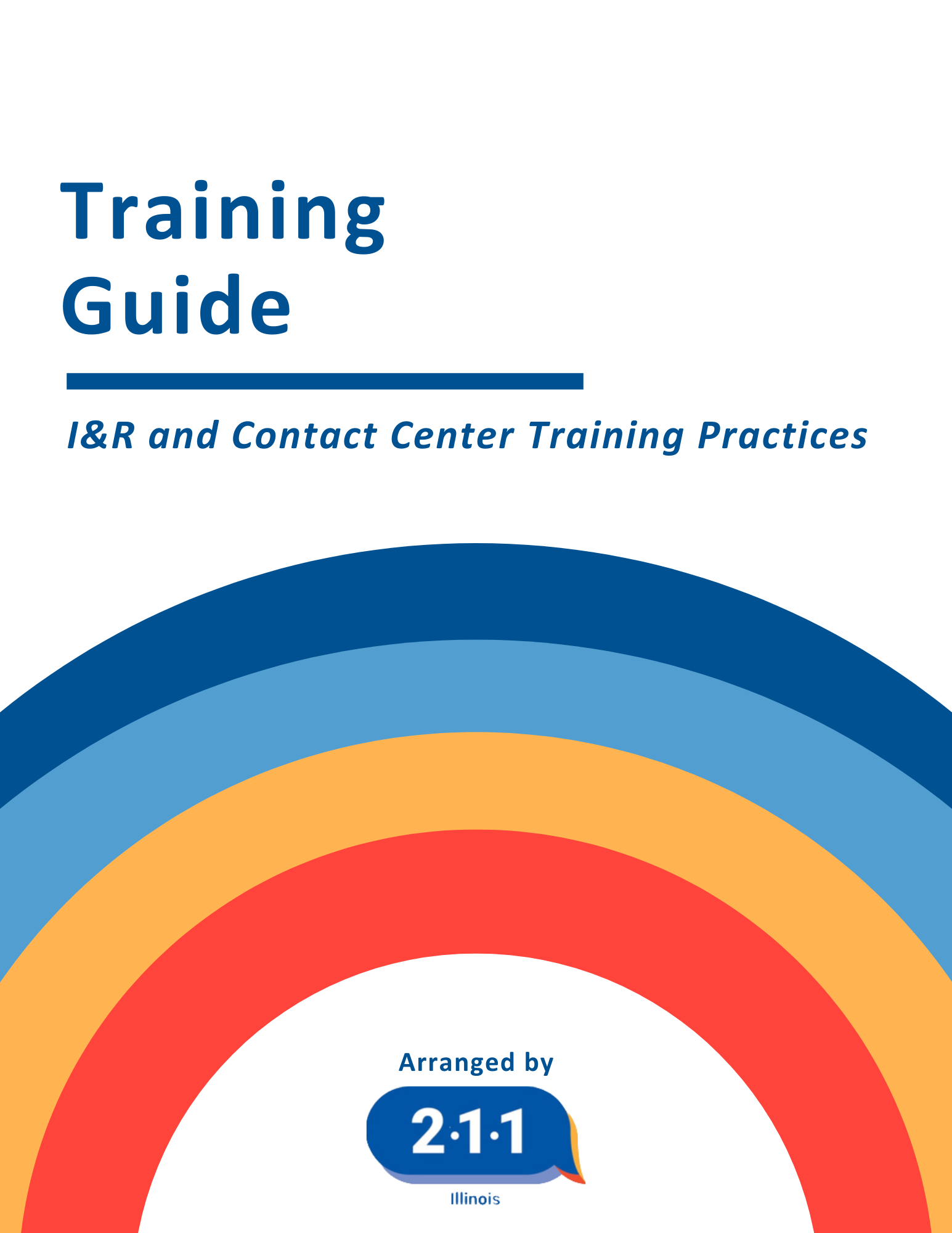 211 Illinois Training Guidelines Cover 2024 REV